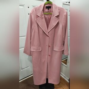Gallery Women's Soft Pink Trench Coat